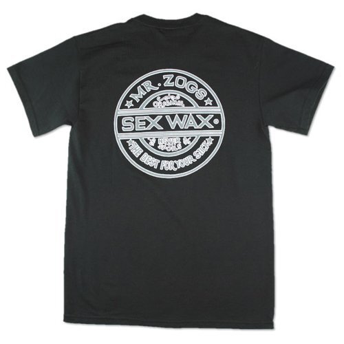 Sex Wax Mens Regular Short Sleeve Pinstripe Tee in Black – X-Large