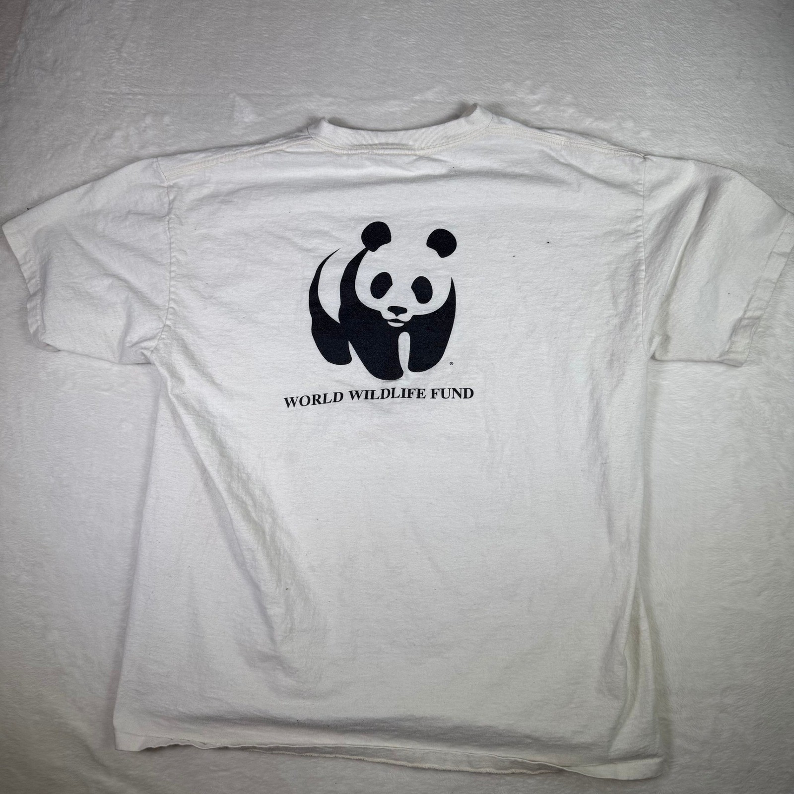 Save The Tiger Graphic T-Shirt WWF World Wildlife Fund Tee Size M
