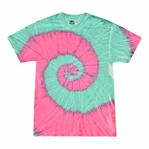 Tie Dye T-Shirts, Adult S M L XL 2XL 3XL, Multi-Color 100% Cotton