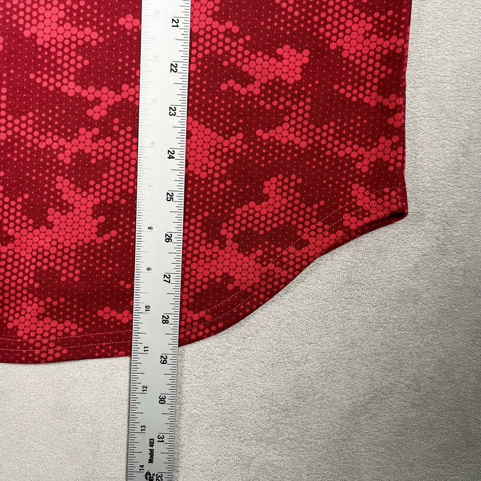 The Wild Collective Real Salt Lake Baseball Jersey Size L Red Digital Camo *EUC