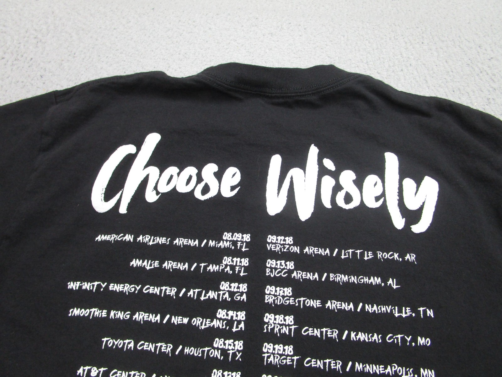 J Cole KOD Tour Shirt Mens Small Black Dreamville Choose Wisely Rap Tee