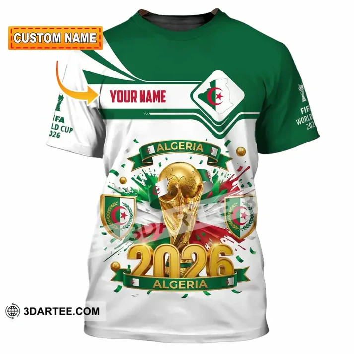 Unisex 3D Shirt – Custom Algeria World Cup 2026 Shirt VK13751