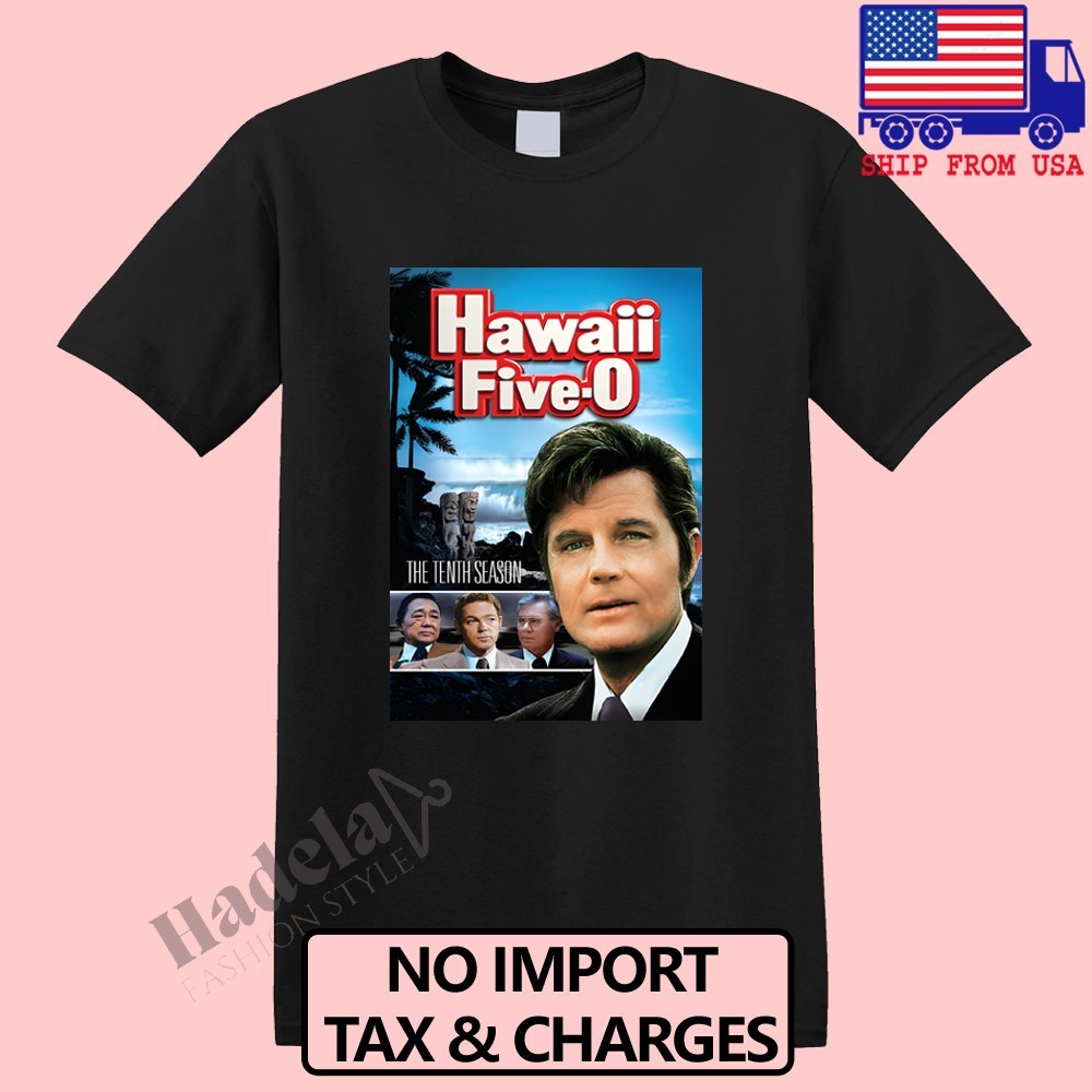 Hawaii Five-O 60s TV Show Movie Men’s Black Size S-5XL