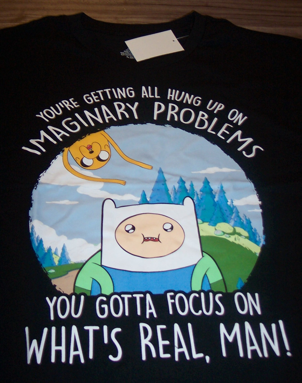 ADVENTURE TIME Cartoon Network Imaginary Problems T-shirt MENS XL NEW w/ TAG