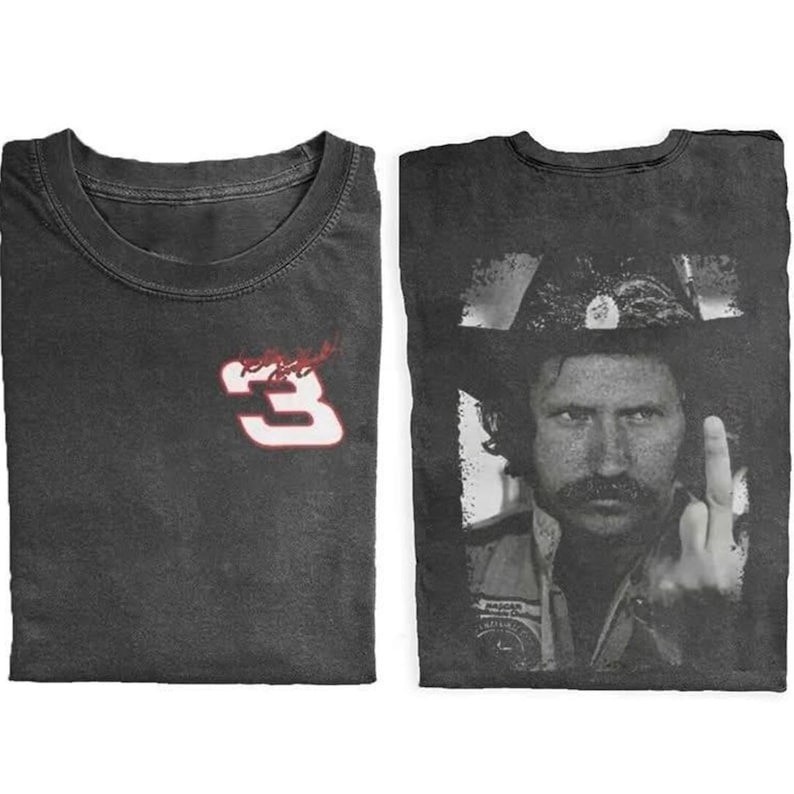 Racing Middle Finger T-shirt, 90s Nascar Shirt, Dale Earnhardt Tee, Dale Earnhar