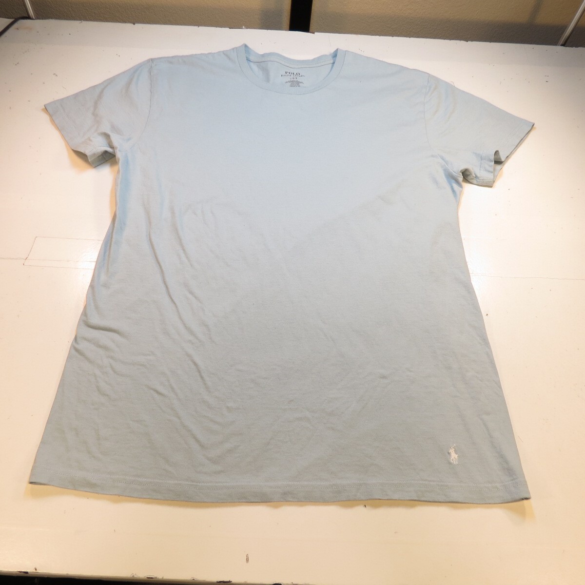 POLO RALPH LAUREN Classic Fit DESIGNER TEE T SHIRT Mens L Blue