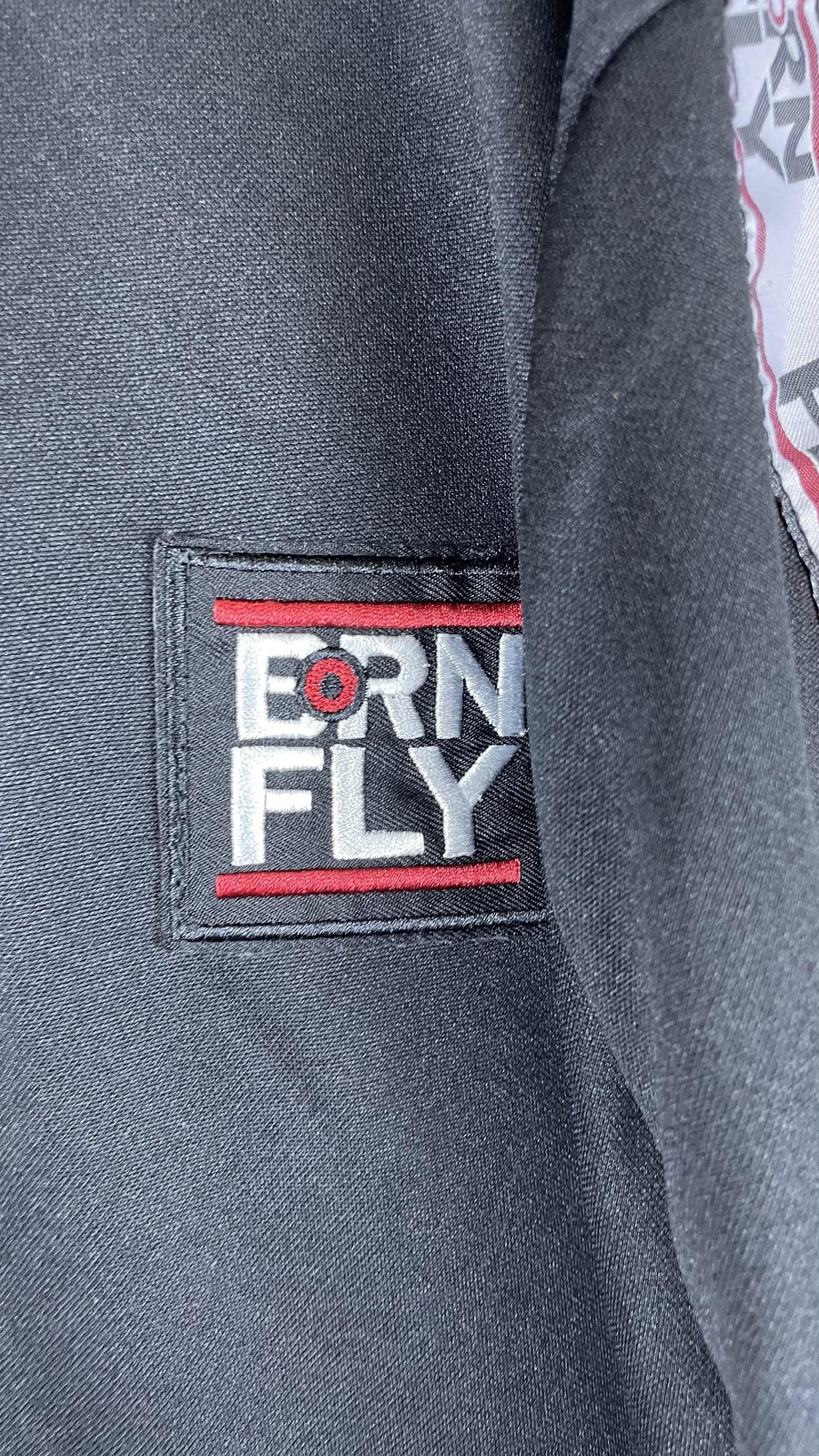 Born Fly Shirt Mens Big 5X Black Red Logo Collage Graphic Tee Streetwear Tagless