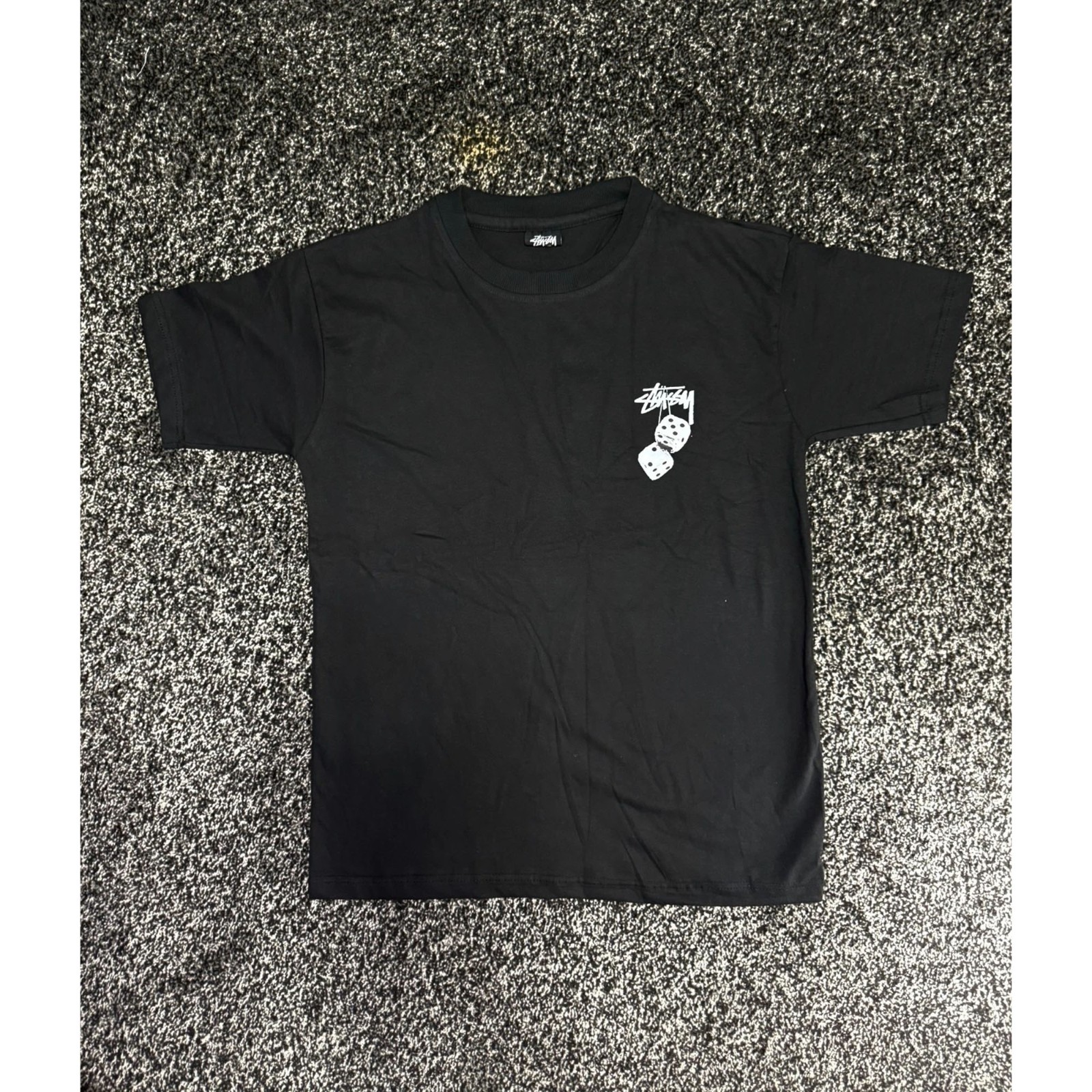 Stussy Black T-Shirt Unisex Size S-5XL FREESHIPS