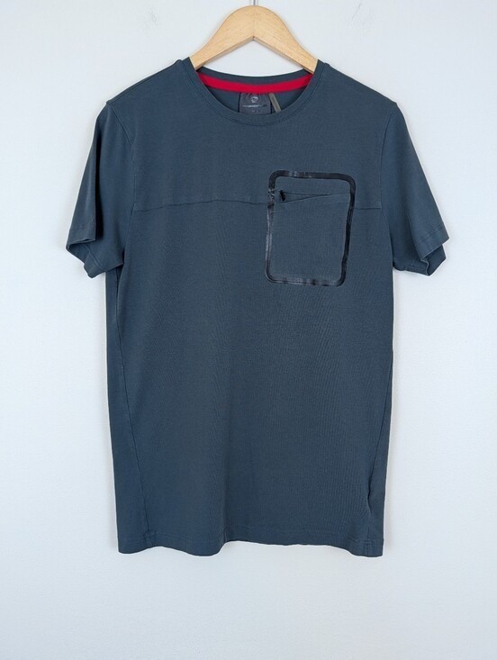 Porsche Design Urban Explorer Short Sleeve Zip Pocket Grey T-shirt