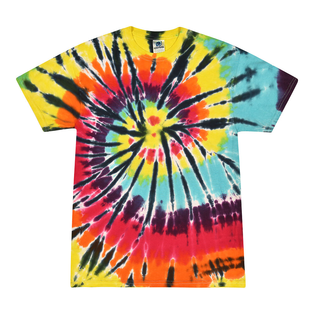 Tie Dye T-Shirts Multi-Color Adult Size 2XL XXL Cotton Colortone