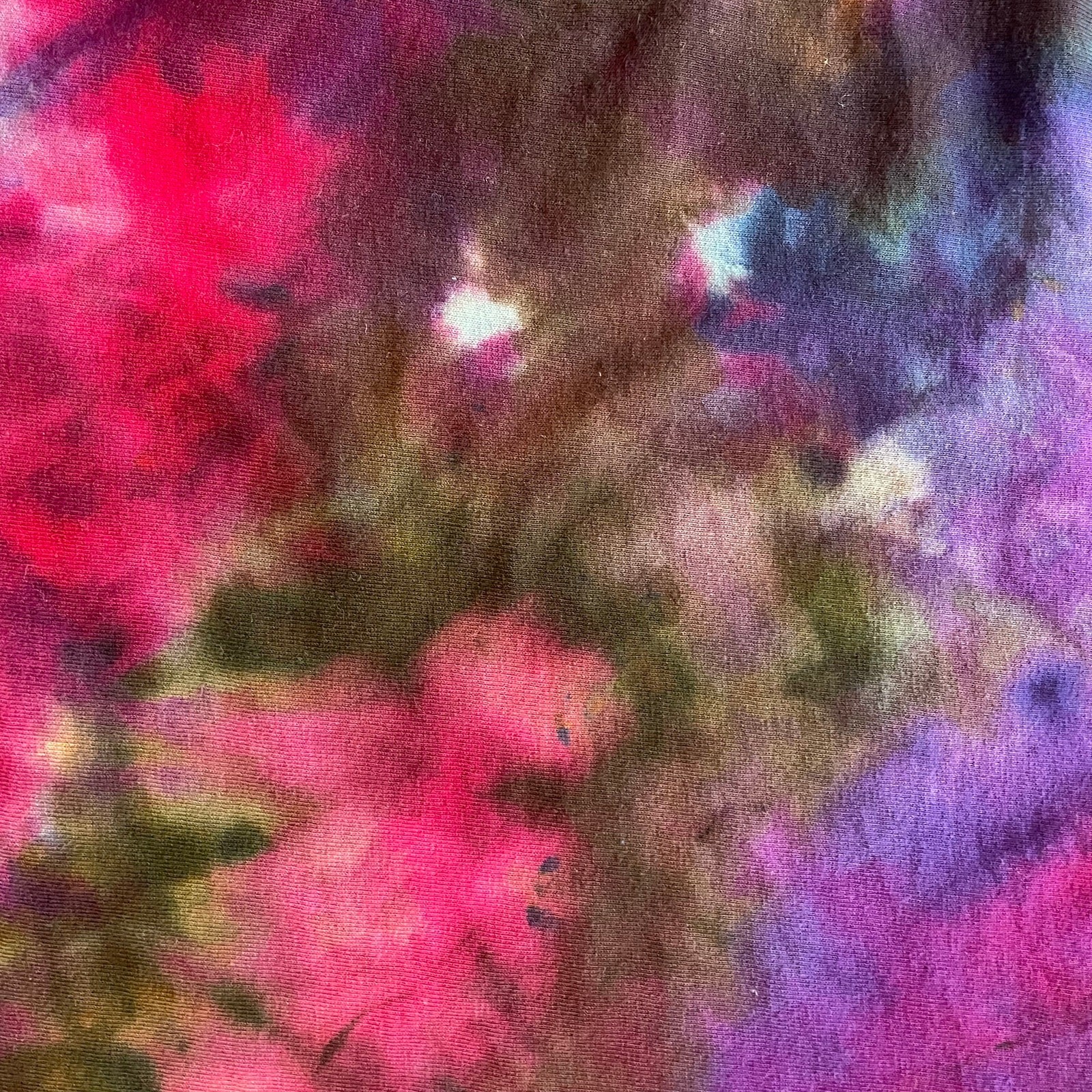 Tie Dyed Unisex T-shirt – Geode Reverse Ice Dye – Pink Purple Size Medium