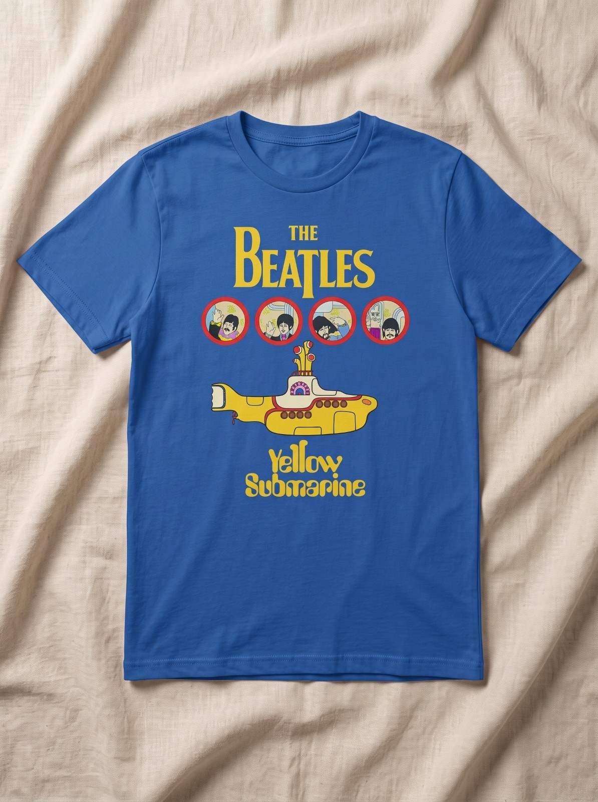 Comfort Colors The Beatles Yellow Submarine Graphic T-Shirt Vintage Rock Tee