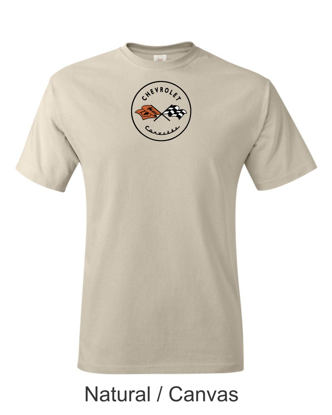 Color C1 Corvette emblem Printed on Men’s Shirt. FREE SHIPPING !!!