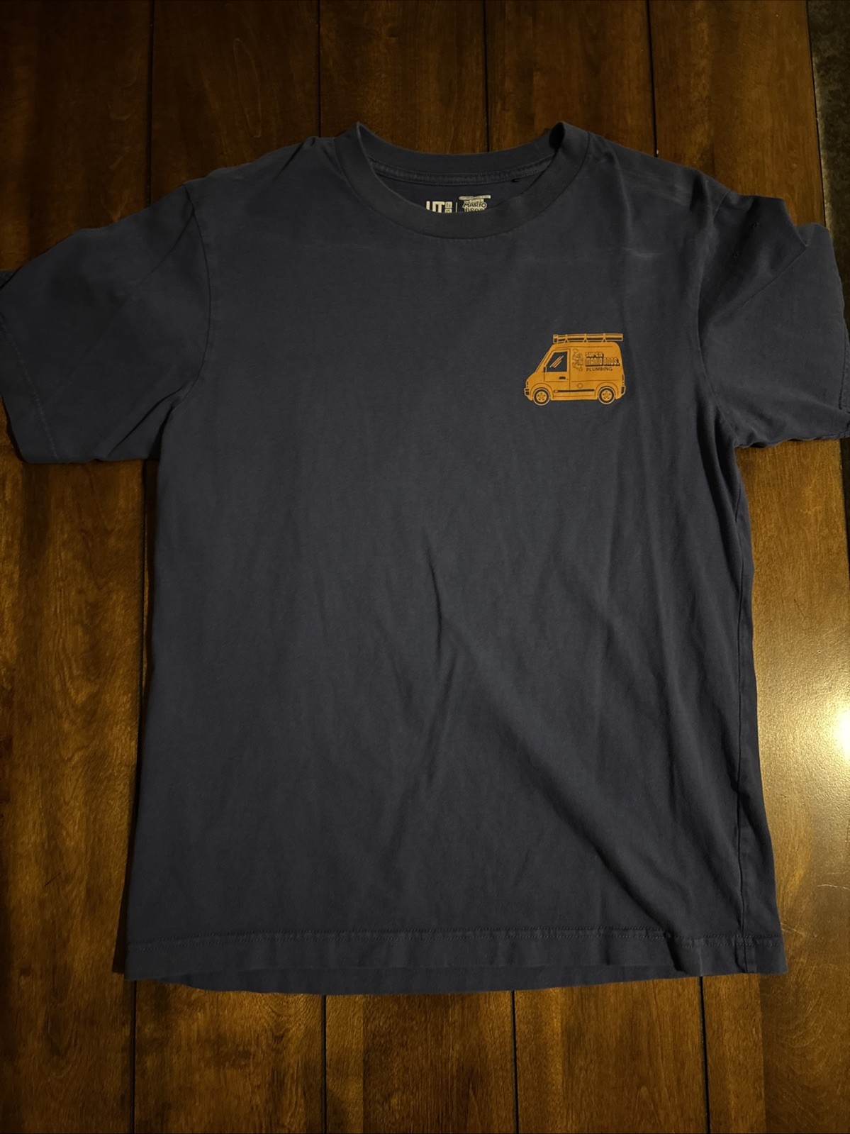 Uniqlo Men’s Blue Graphic Logo T-Shirt Super Mario Bros UT x Nintendo XSmall