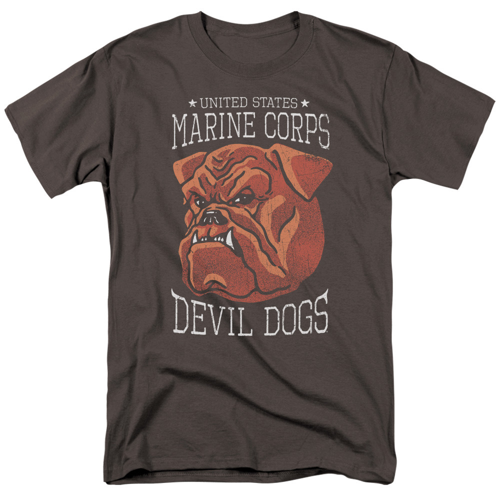 US MARINE CORPS DEVIL DOGS Licensed Adult Men’s Graphic Tee Shirt SM-5XL