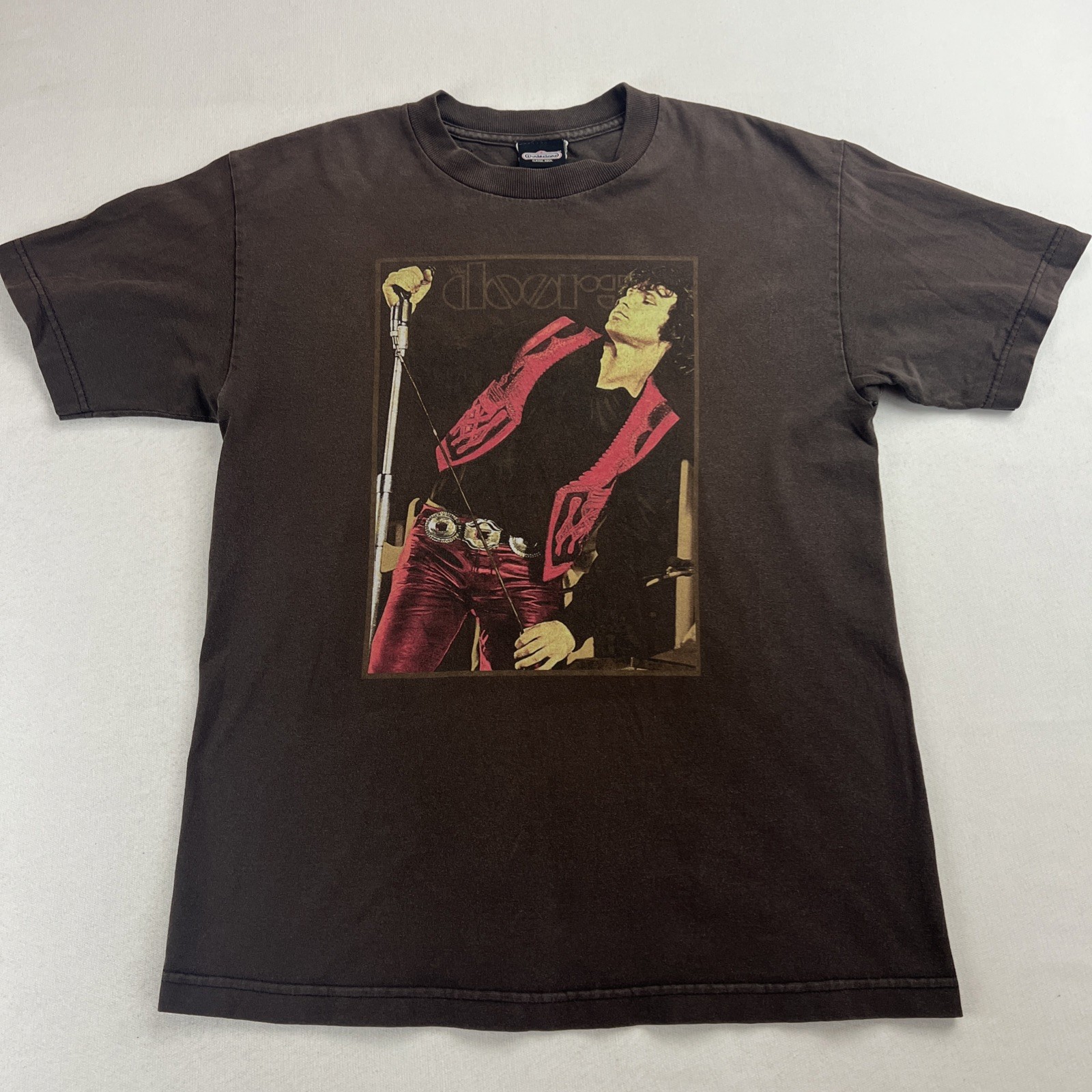 Vintage The Doors Jim James Morrison T-Shirt Adult M 100% Cotton Y2K Killer Fade