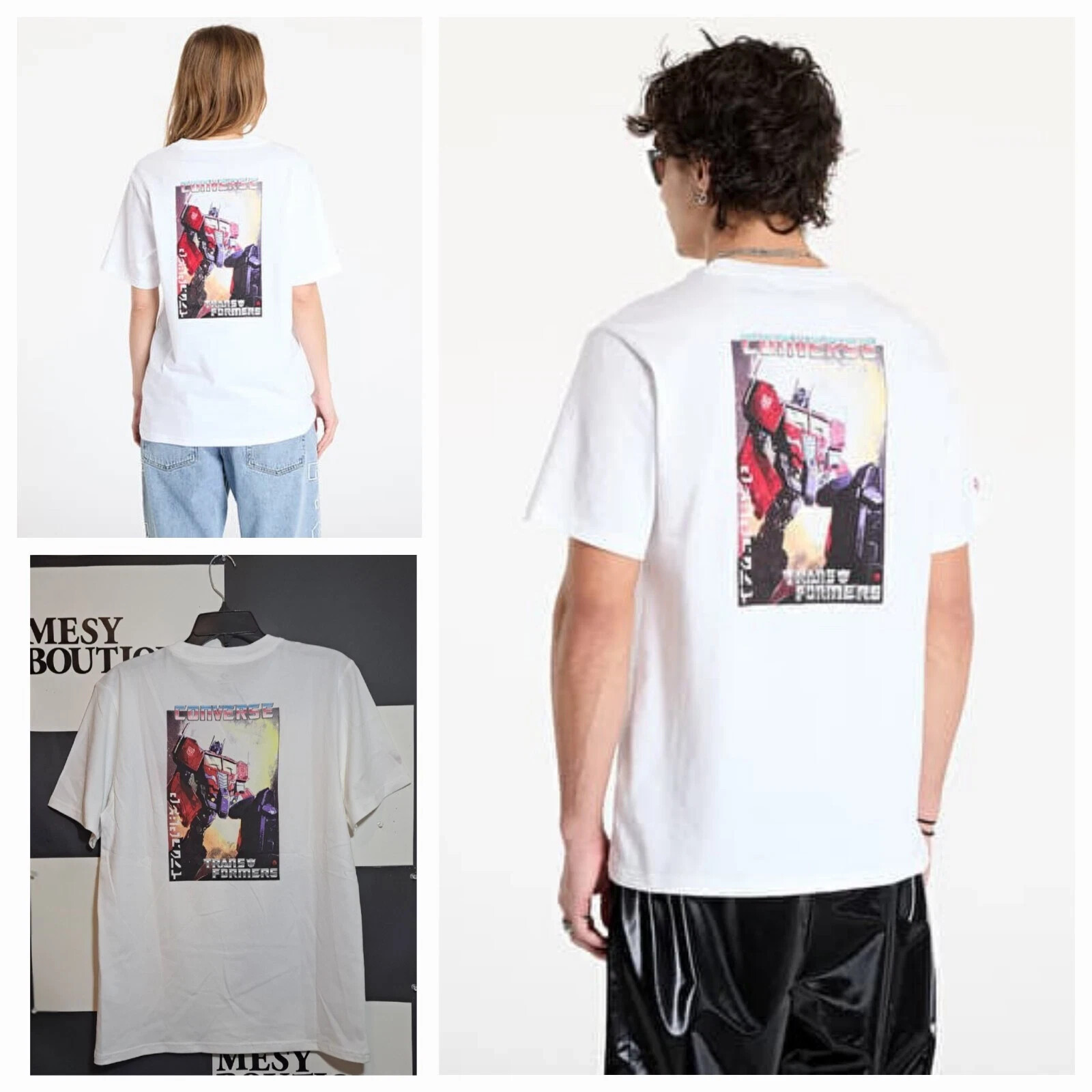 2XS – Converse T-shirt Converse x Transformers Optimus Short Sleeve Wht Unisex