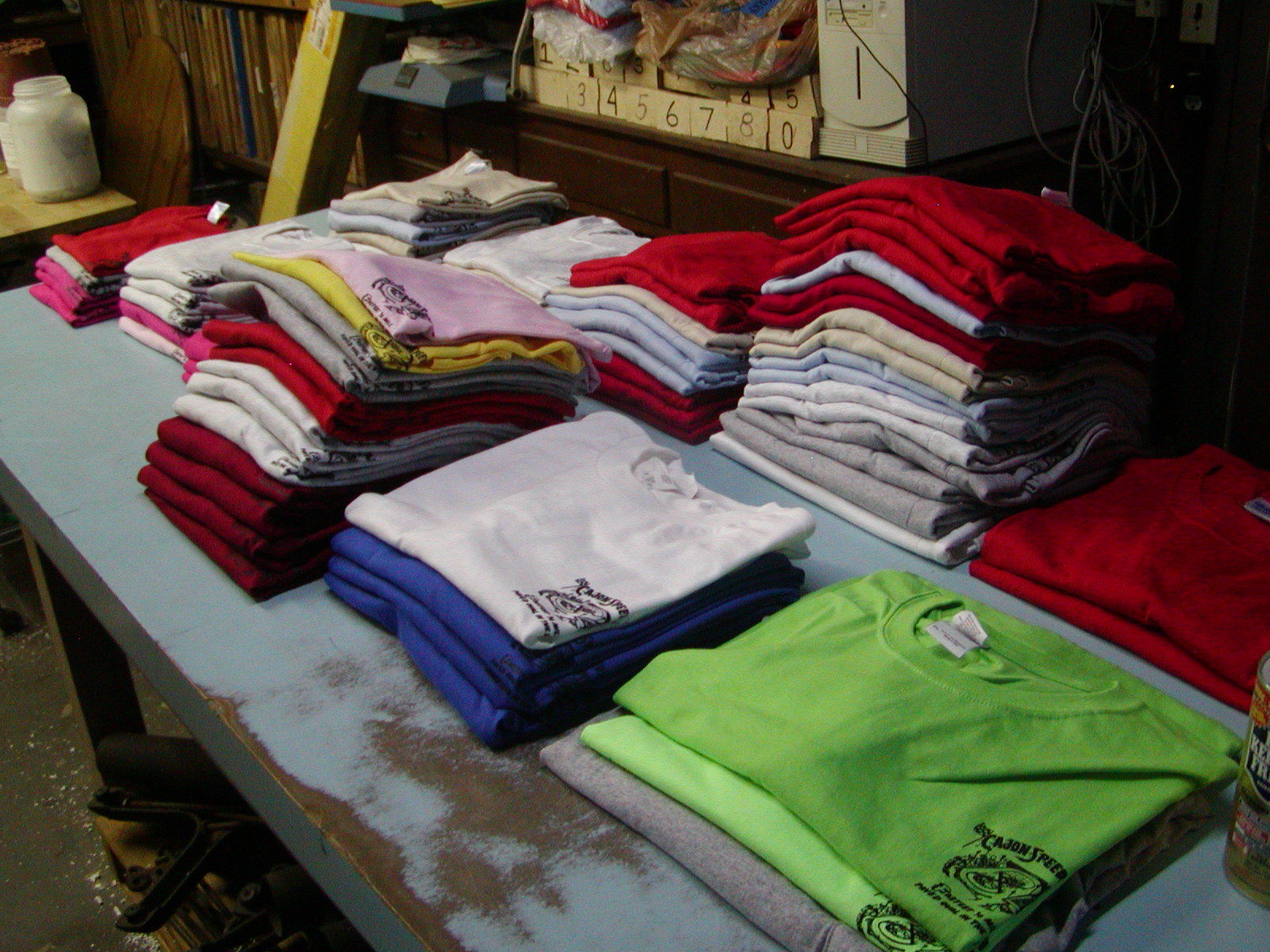 Cajon Speedway Pocket T-Shirts Vintage Logo on Back and above pocket 100% Cotton
