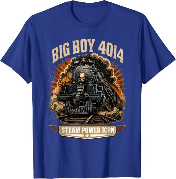 Big Boy 4014 Steam Engine Locomotive Train Vintage Railroad T-Shirt