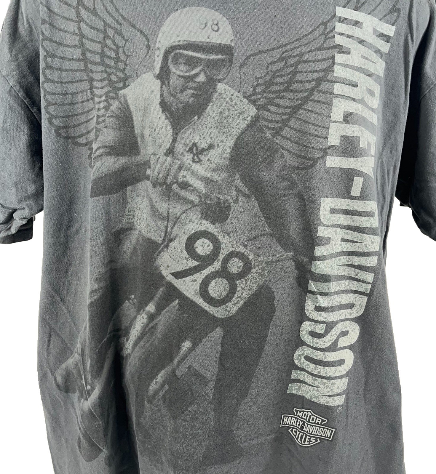 Harley-Davidson Shirt Men’s XL Gray Orlando Florida Racer Eagle Graphics