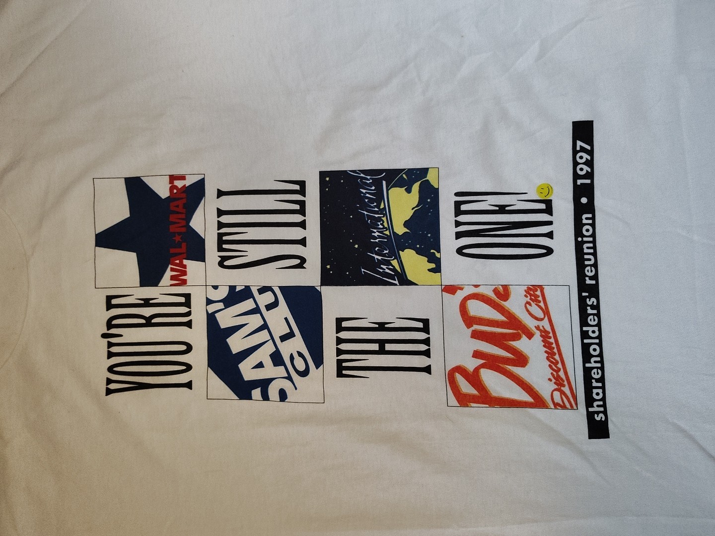 DC9 Vtg Walmart Shareholders 1997 Reunion T-shirt XxL Single Stitch Soft Tees
