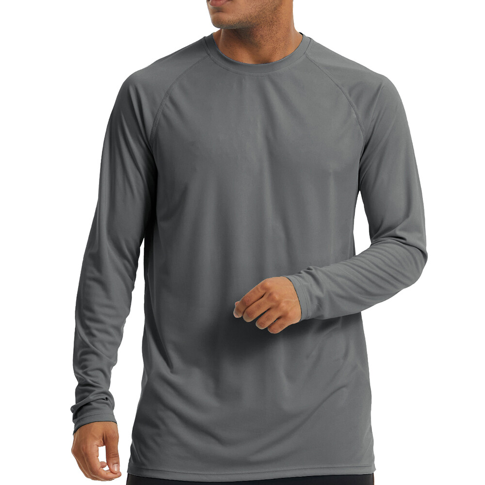 Men’s UPF50+ T-Shirt Long Sleeve Outdoor Sun Protection Fishing Performance Tops