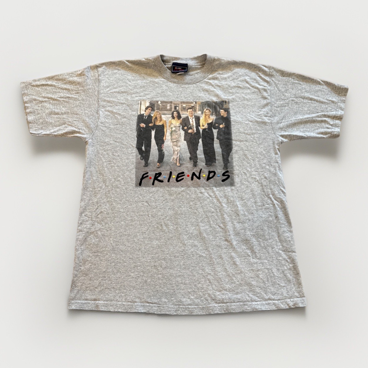 Vintage Friends TV Show Shirt Mens XL NBC Experience Wedding Day 90s Gray