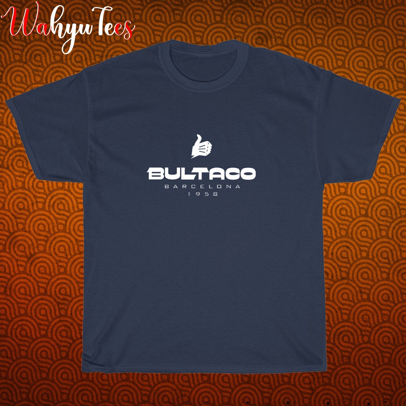 New Bultaco Motorcycle Logo Black/Grey/Navy/White Size S-5XL Unisex T-Shirt