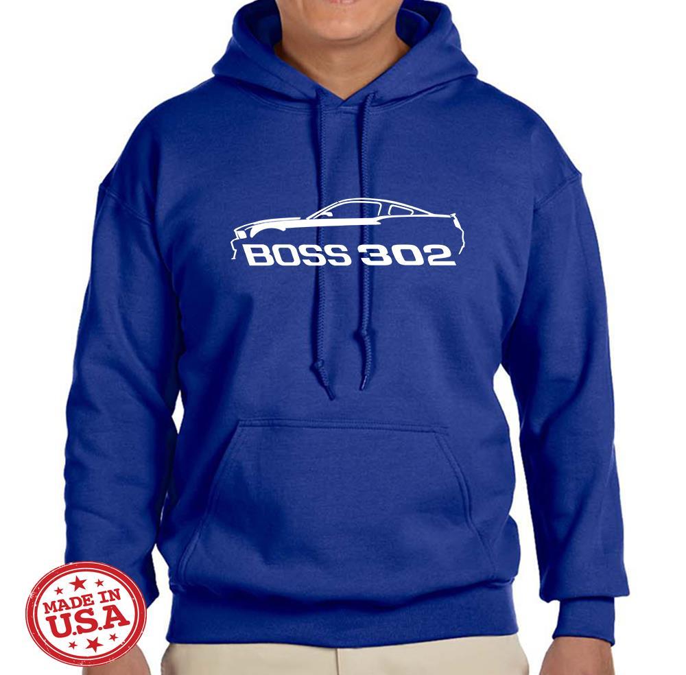 2012 2013 Ford Mustang Boss 302 Design Hoodie Sweatshirt FREE SHIP