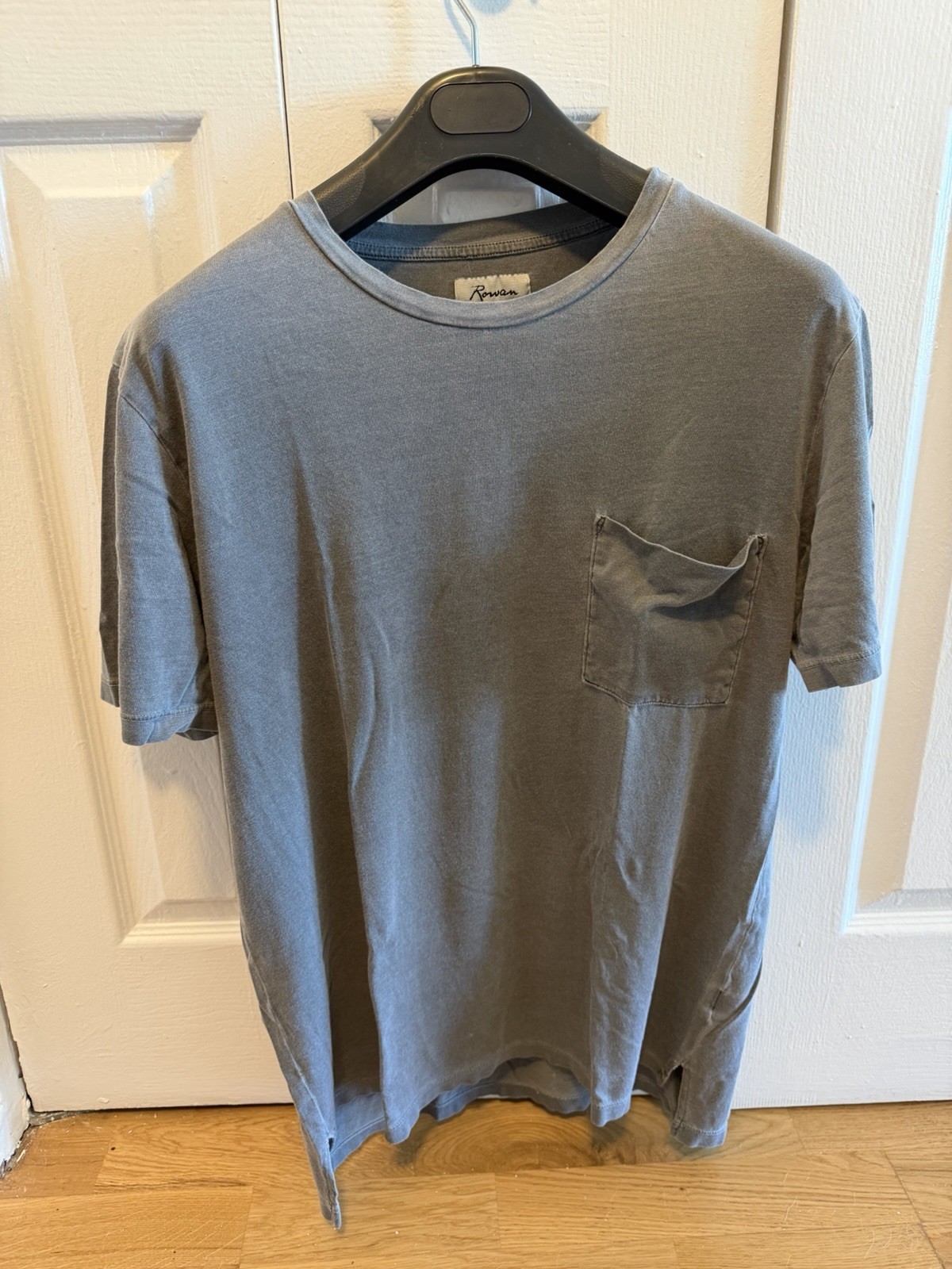 Rowan Asher Pocket Tee Basalt Gray Medium Supima Cotton USA Made Men’s