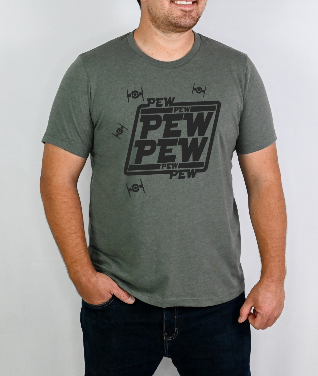 Pew Pew Pew Star Wars Vader Funny Graphic Novelty Jedi Tee Shirt T-shirt