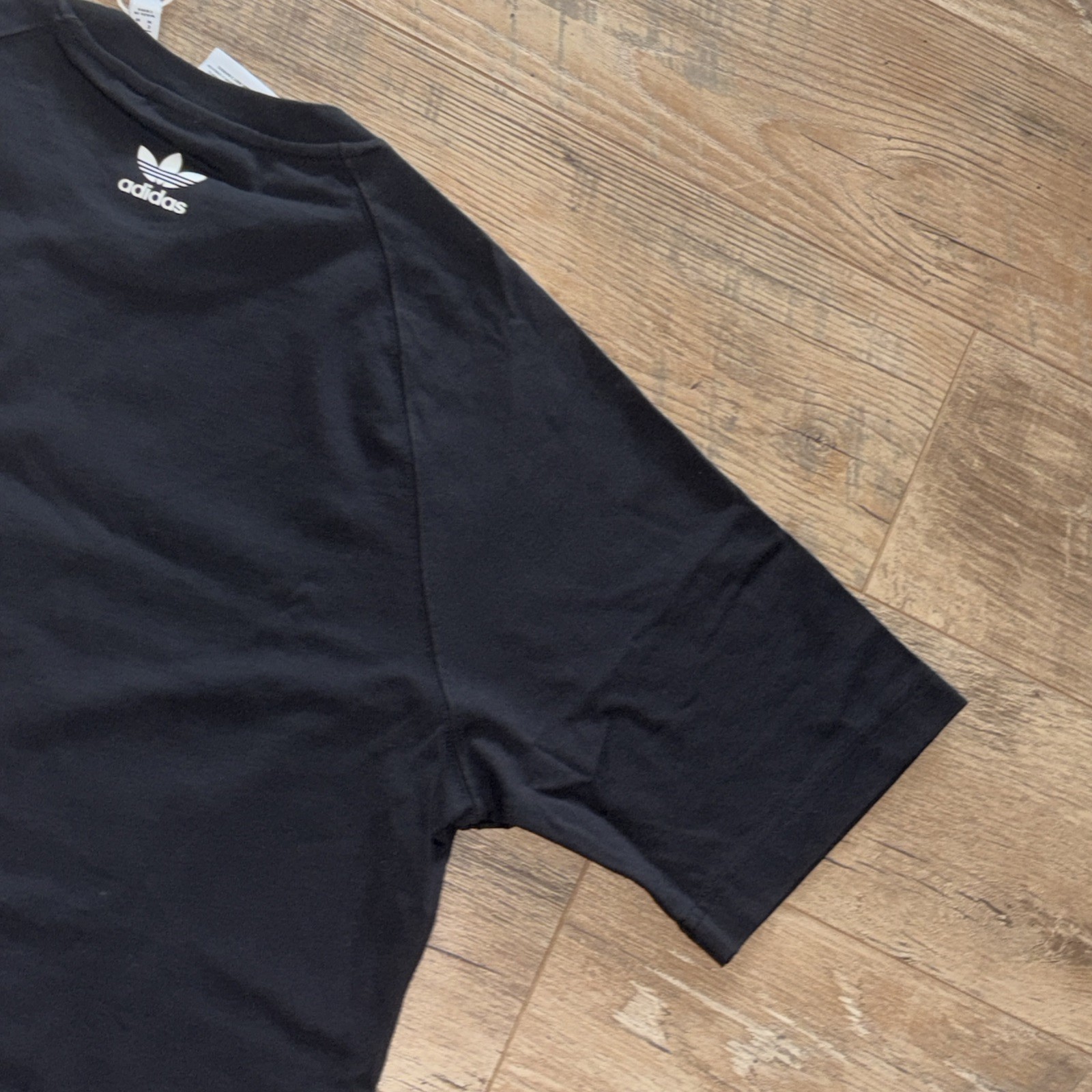 Adidas Originals Men’s Big Trefoil Outline T-Shirt Black White NWT, Size M
