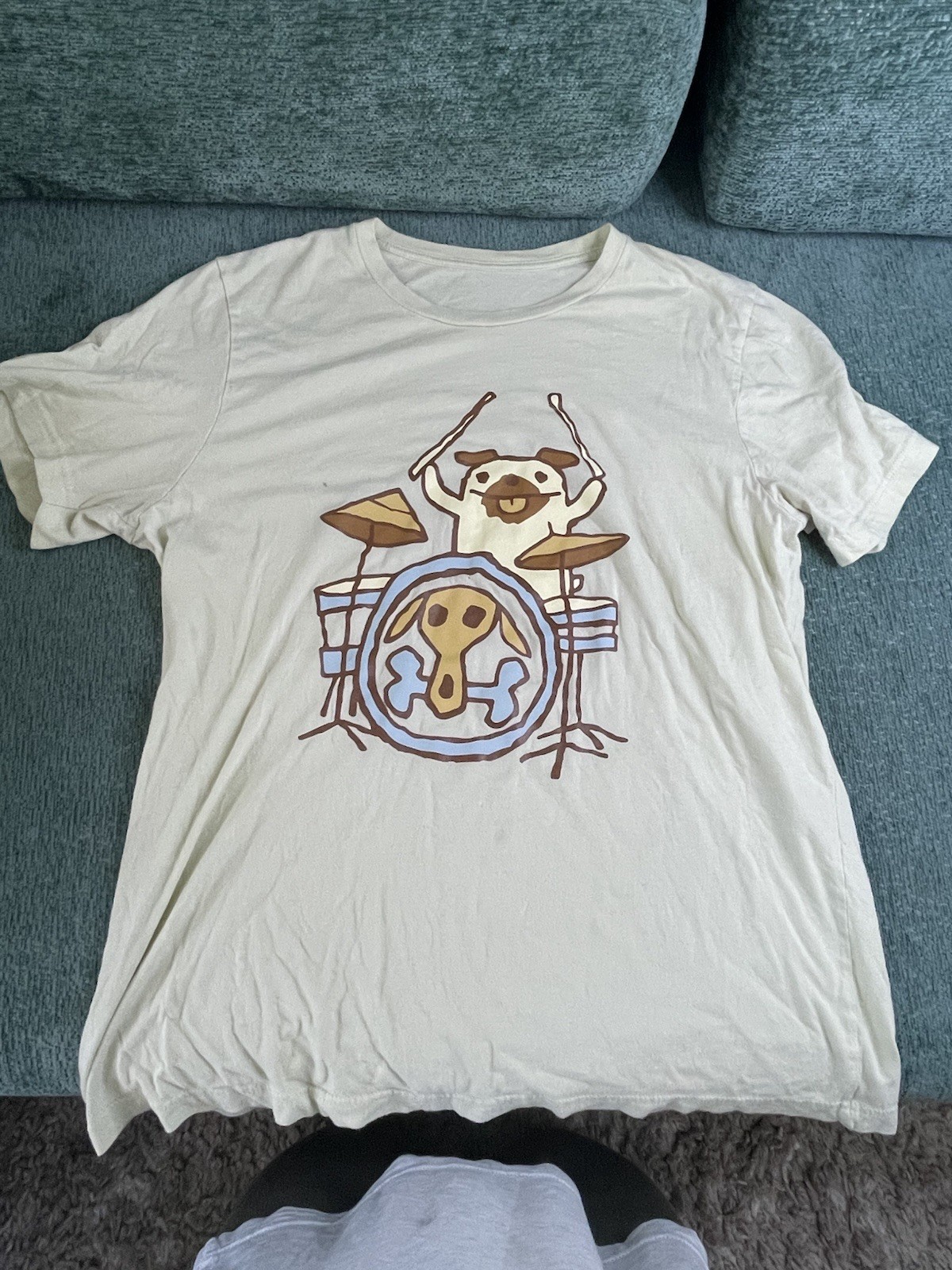 Rare Dog Drumming Tshirt Sz L