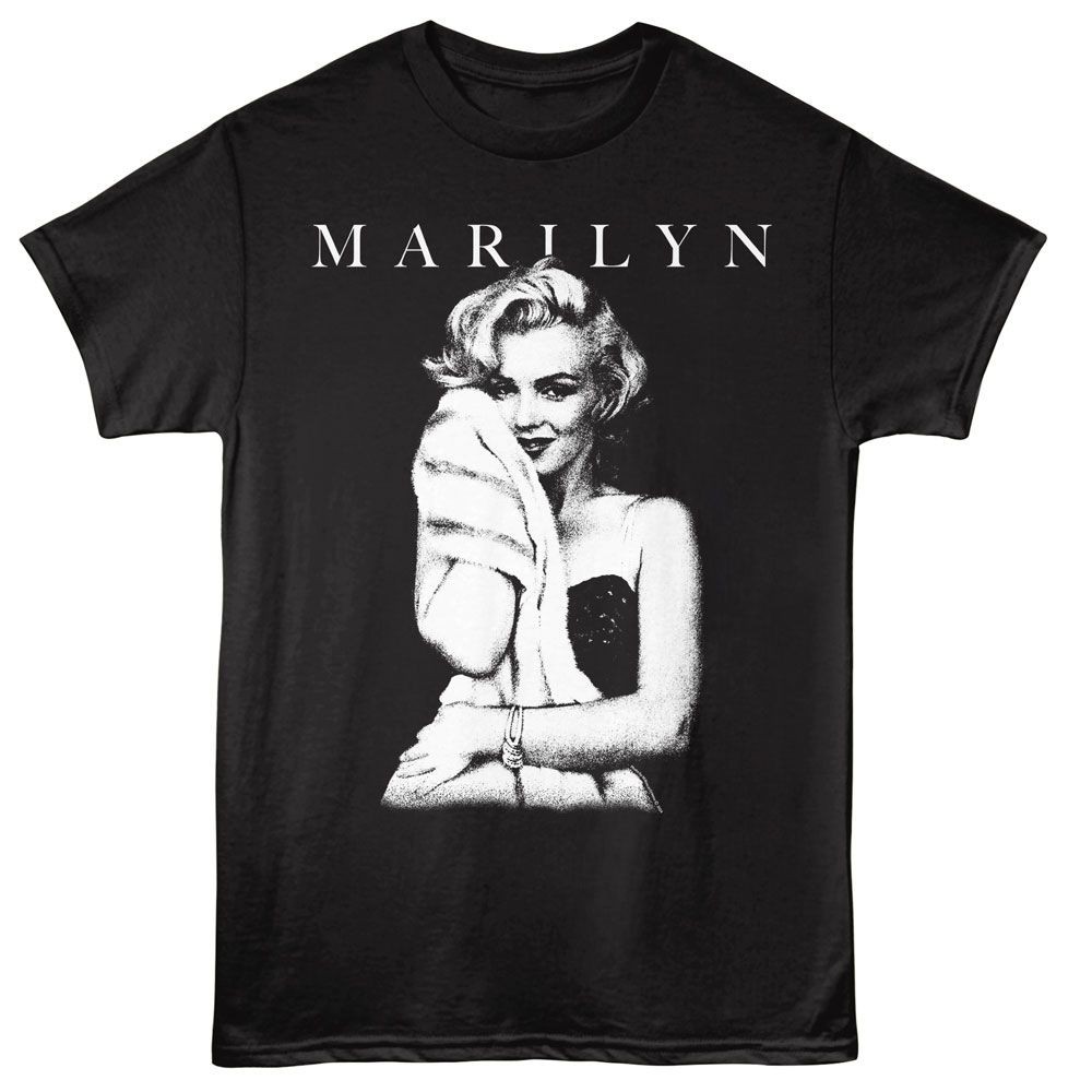 Marilyn Monroe Soft Hug Black Icon Shirt