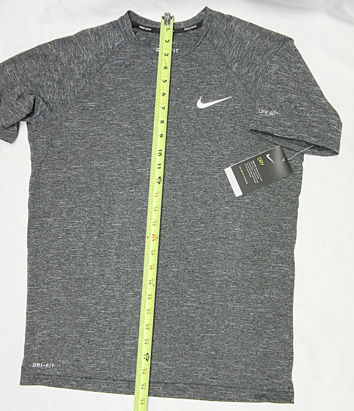 Nike Men’s Hydroguard Dri-FIT Stretch UPF 40+ Guard Swim Top Size M Gray NWT