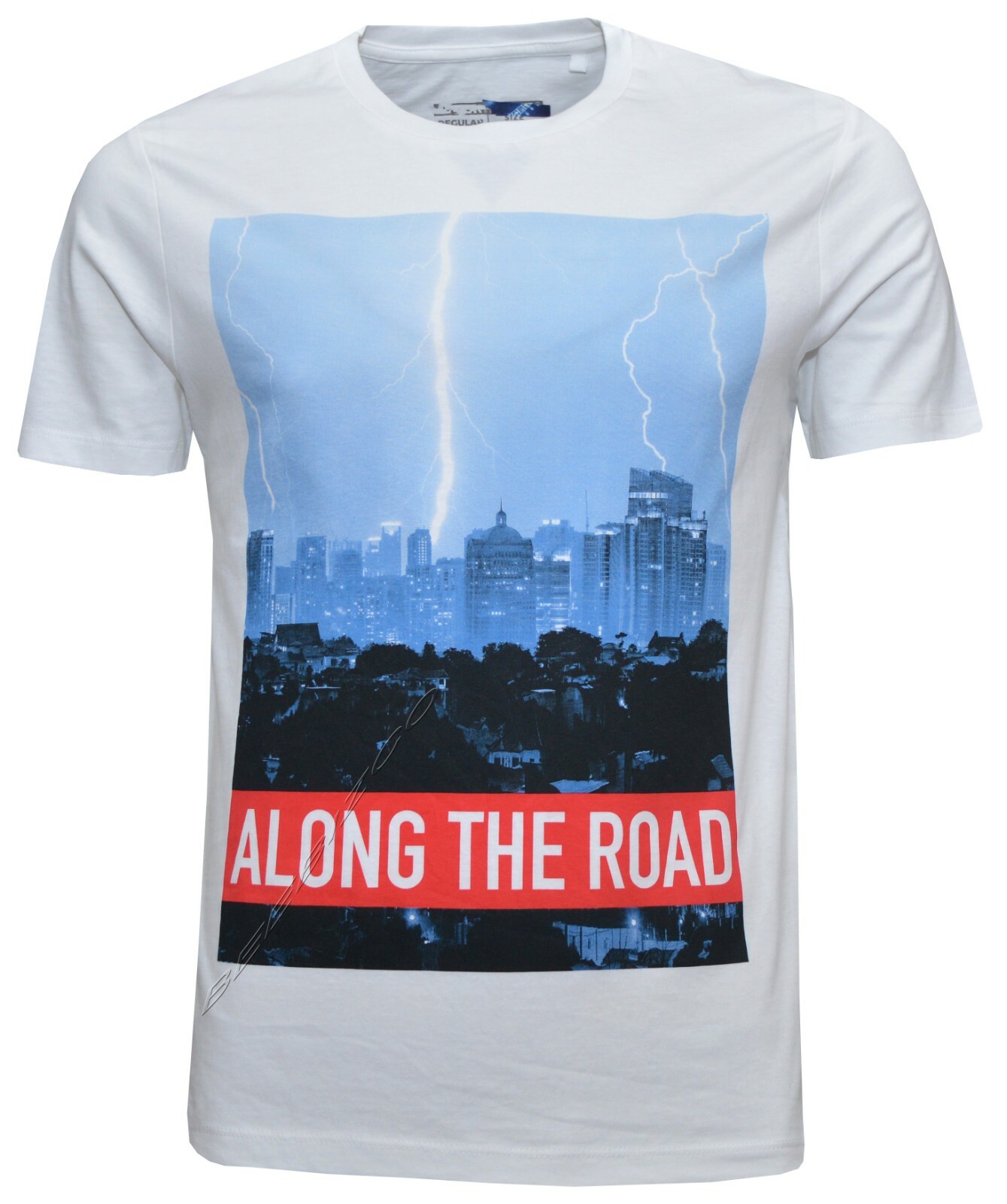 Mens Short Sleeve T-shirts 100% Cotton 19 Designs Printed Crew Neck Top XS-6XL