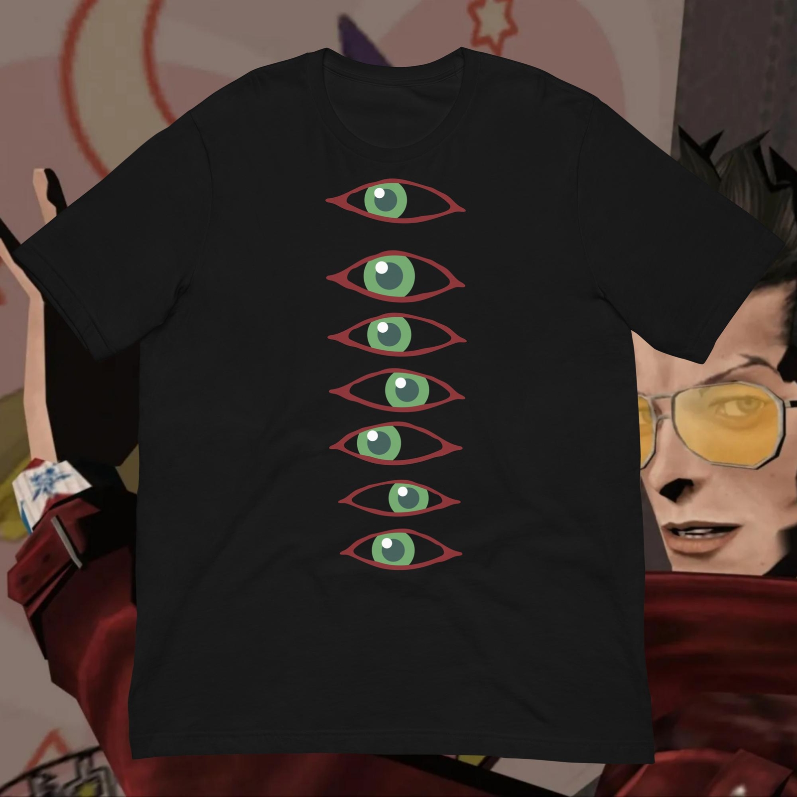 No More Heroes Travis Touchdown Shifty Eye Cosplay Shirt Suda 51