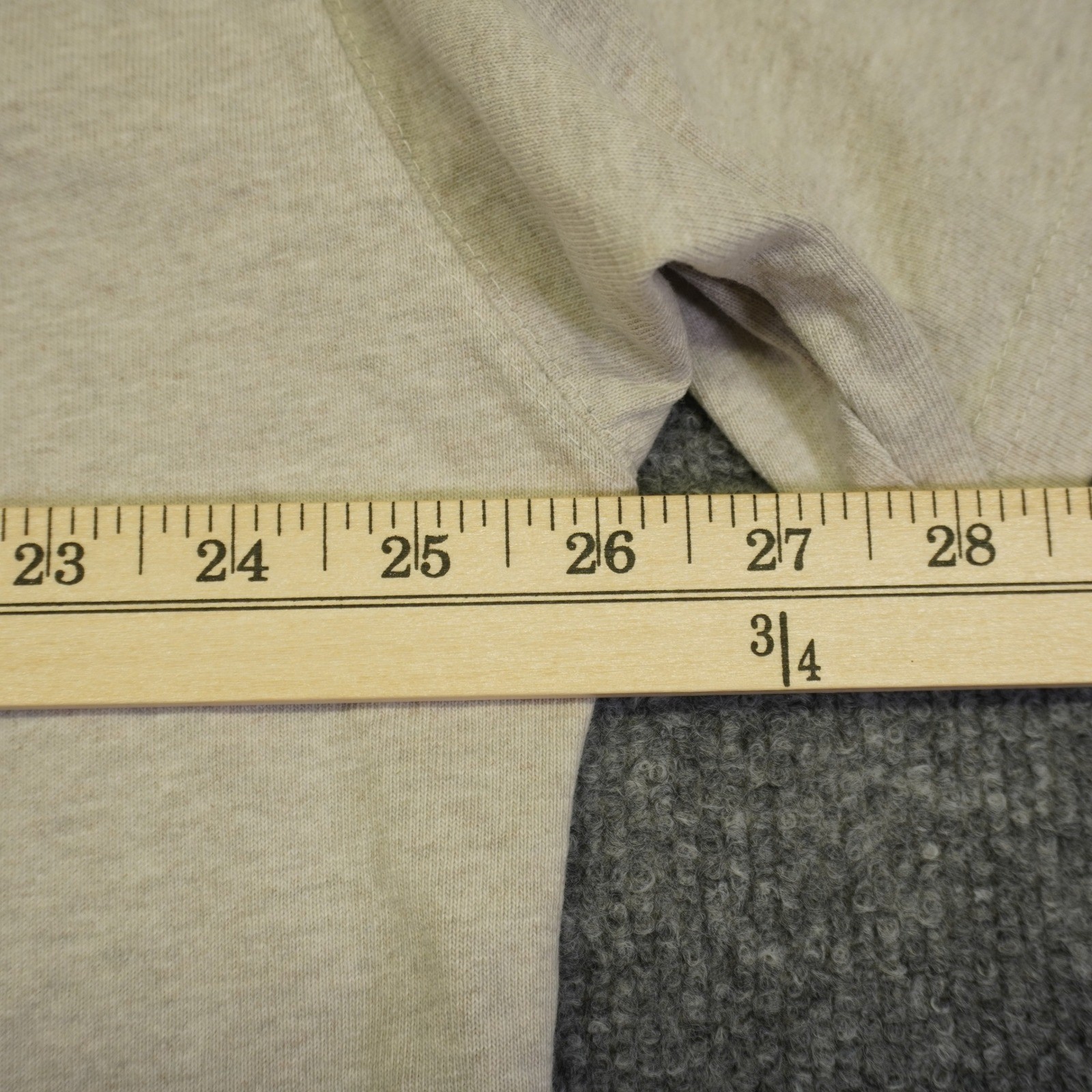 Nike Premium Essential Shirt Center Swoosh Mens XXL Tan Light Bone Loose Fit