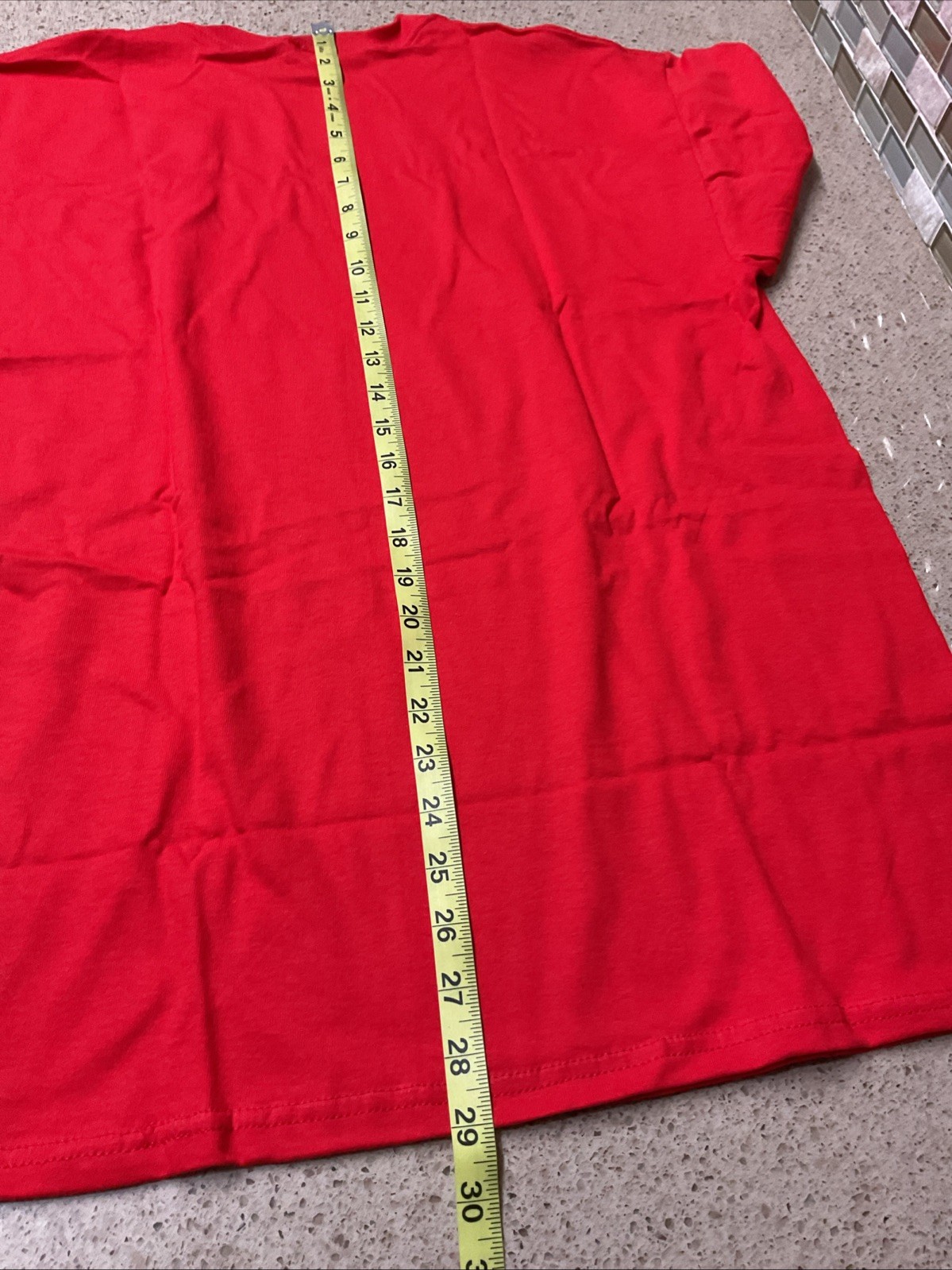 National Physical Fitness Tshirt Size Large Red Gilden Cotton Chest 44×29” New
