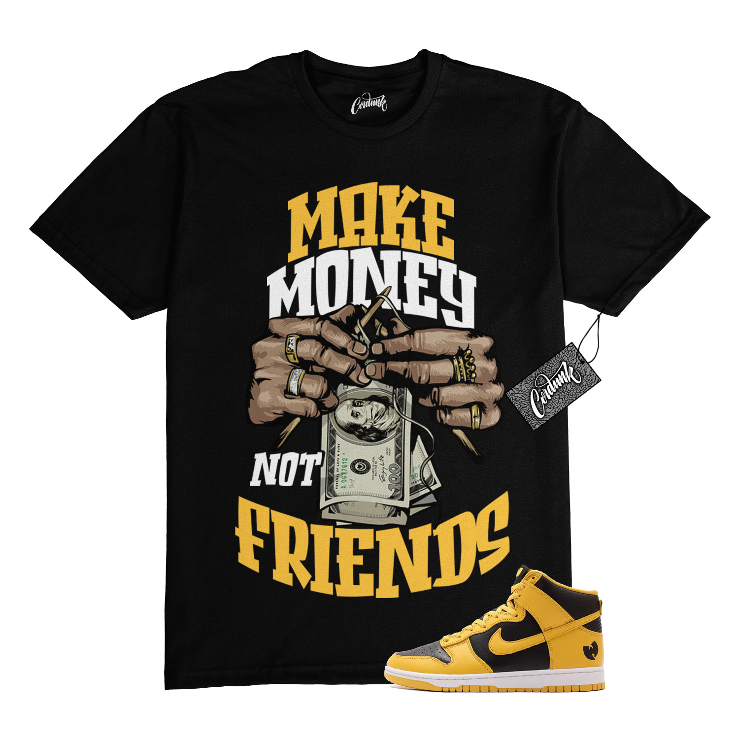 Dunk Tang Pollen Yellow Gold Black White High 2024 T Shirt to Match MM