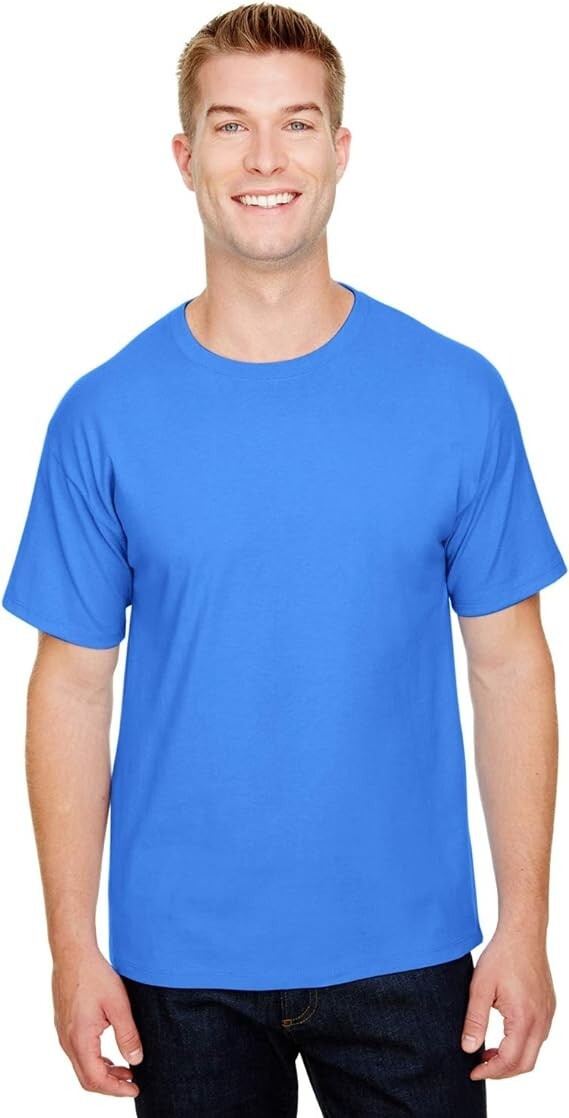 Champion CP10 Mens 100% Ringspun Cotton T-Shirt Tee Shirt Small Blue Bell Breeze