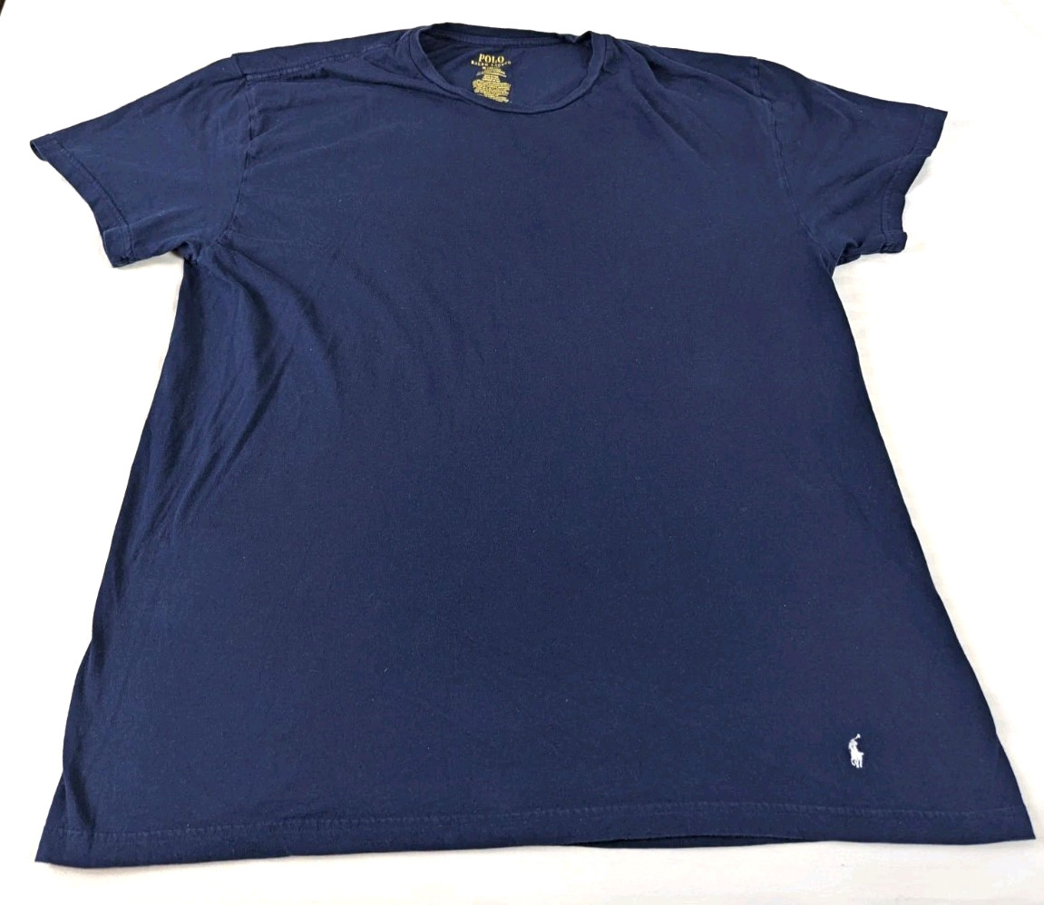 Polo Ralph Lauren T Shirt Men XL Blue Short Sleeve Slim Fit Classic Preppy