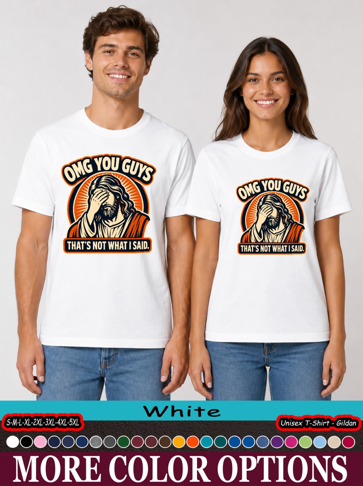Jesus Facepalm Shirt, OMG You Guys Funny Christian Meme Tee
