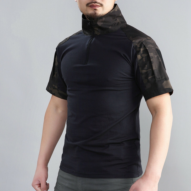 Mens Tactical T-Shirt Long Sleeve Us Army Military Combat Shirts Hiking