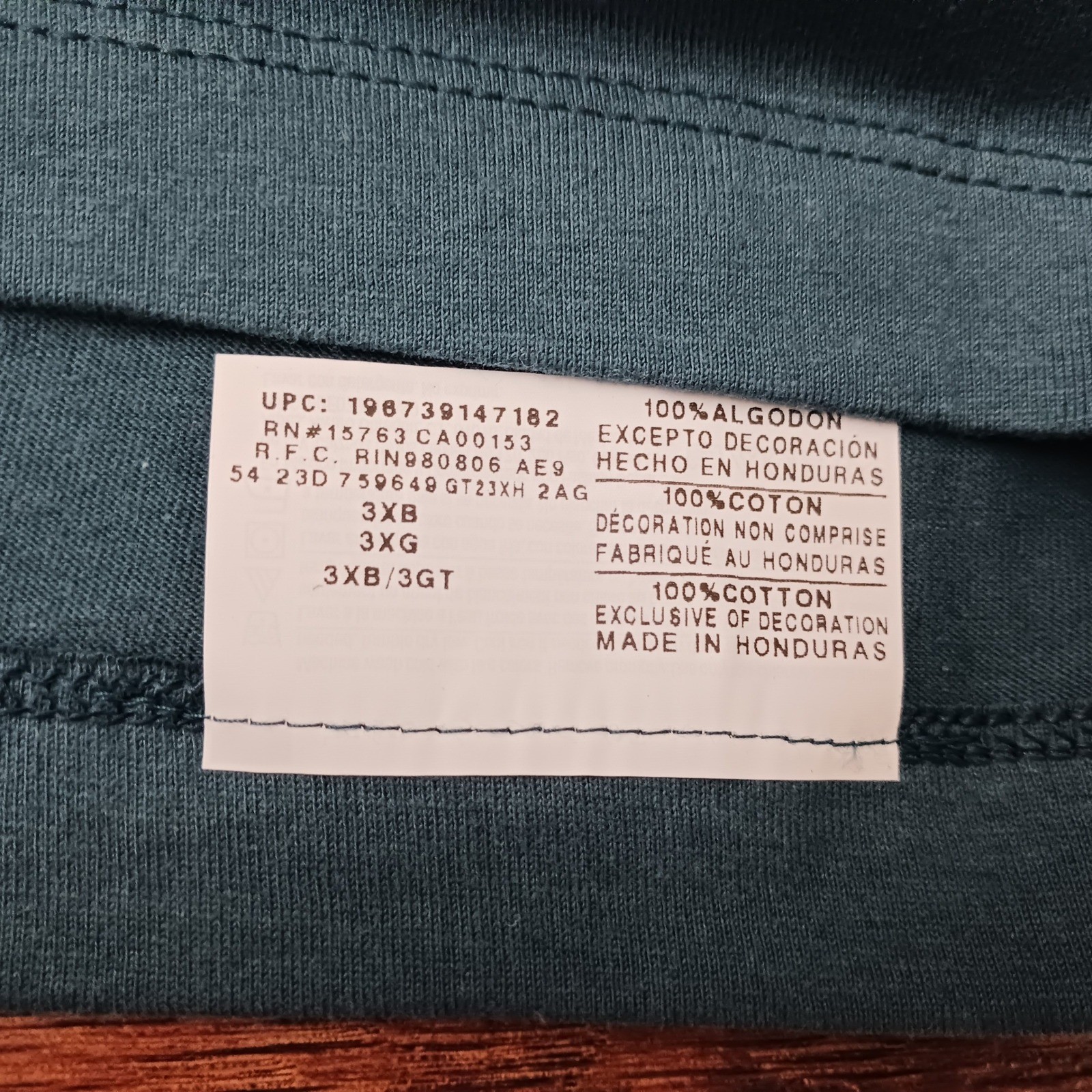 Champion Sportswear Mens Graphic T-Shirt Teal Green 3XB Big and Tall Cotton Tee