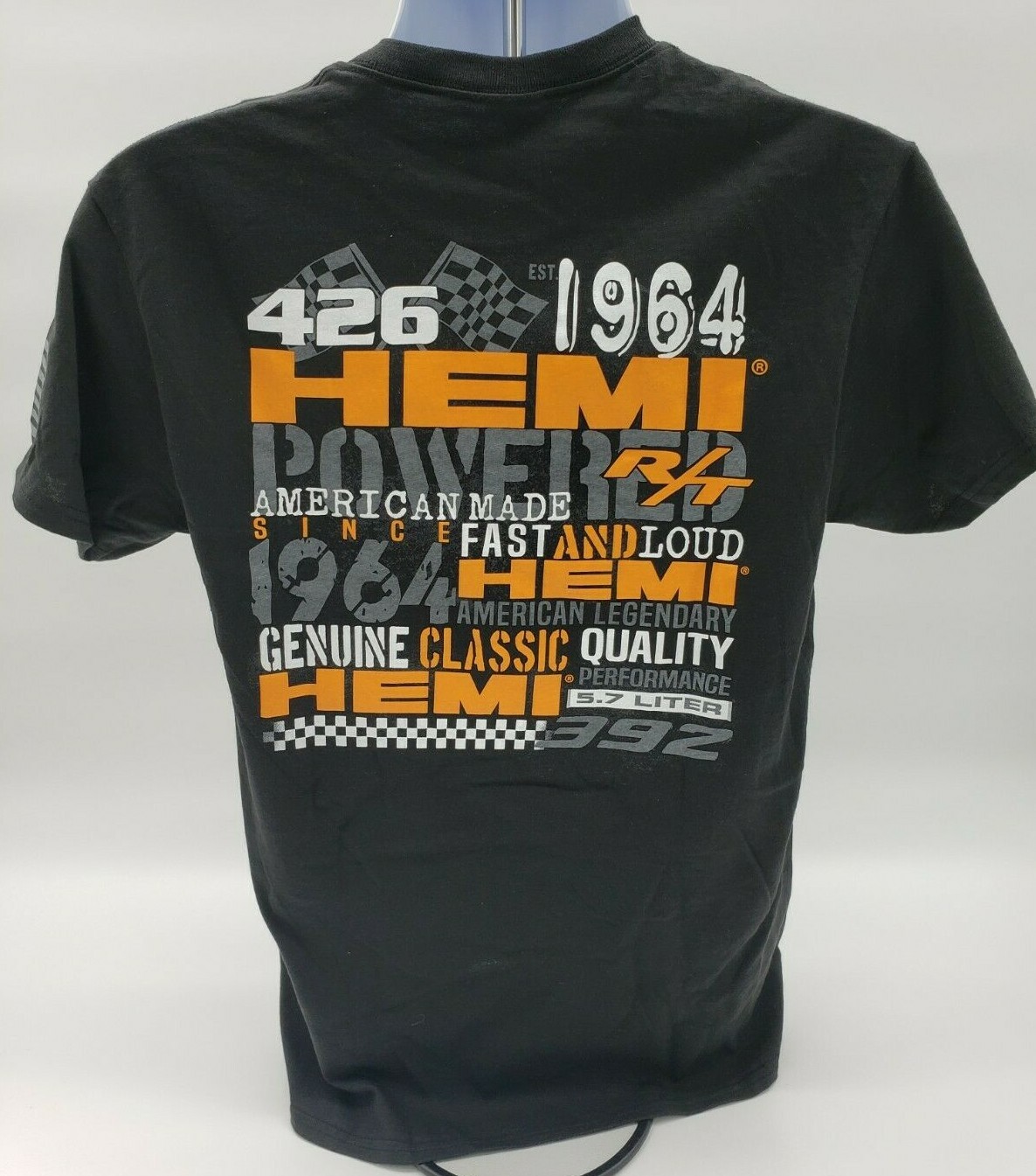 Black T-Shirt w/ Hemi Powered Established 1964 w/ Multiple Logos / Emblems