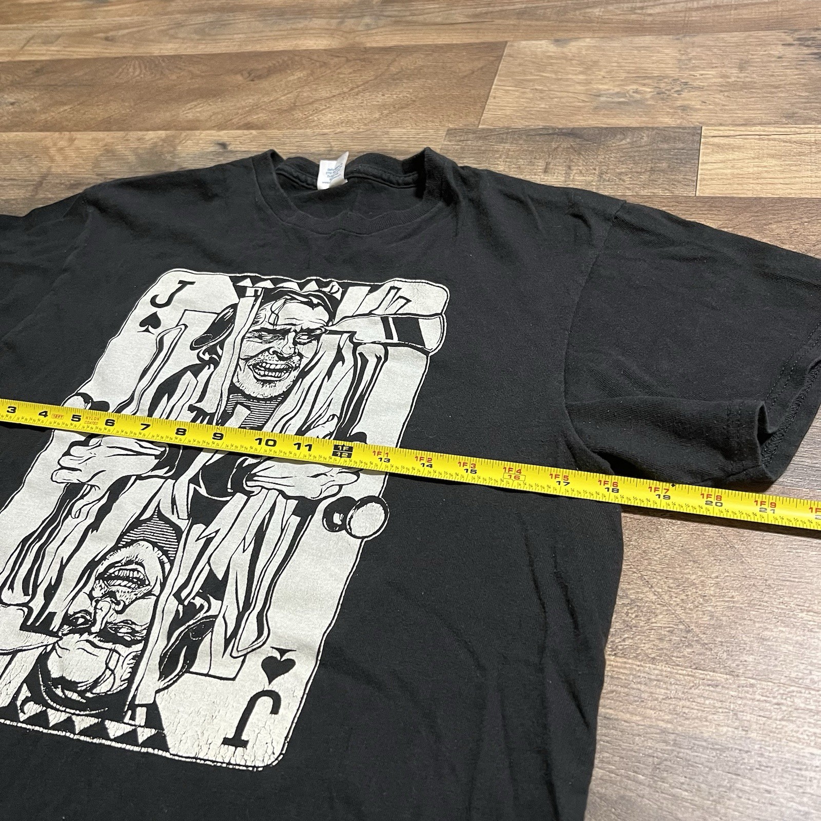 Vtg Jack Nicholson The Shining Playing Card “Jack” Adult S Small Black T-Shirt