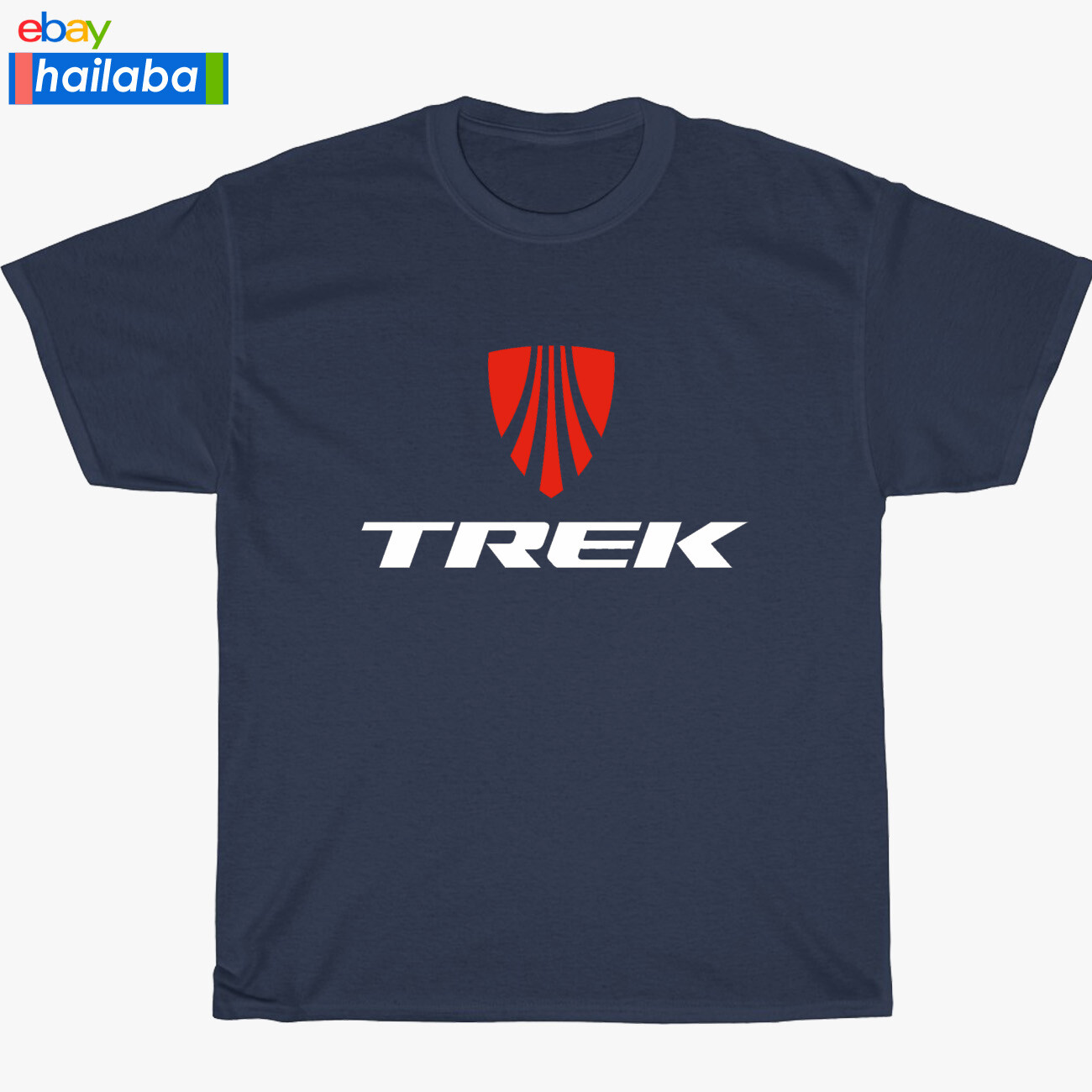 New TREK BICYCLE Bike Logo Black/Navy/Sport Grey/White Men’s T-Shirt S-5XL