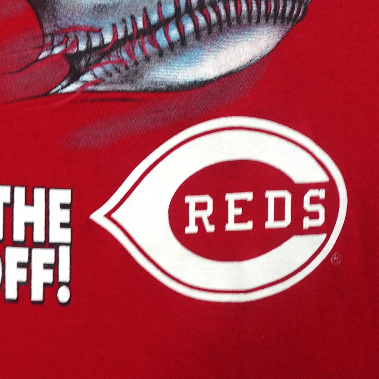 Vintage Starter Cincinnati Reds T Shirt Men’s Size L Single Stitch Short Sleeve