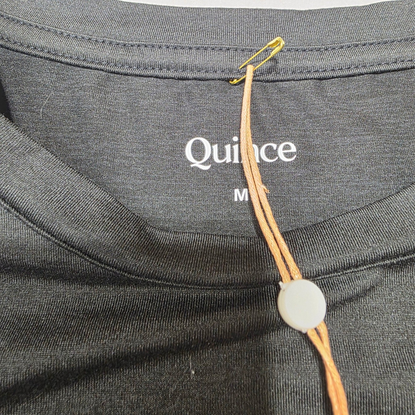 Quince Mens Performance Tee Gray Medium New With Tags Short Sleeve Crew Neck